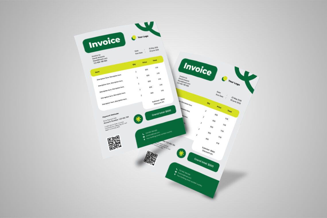 Green Modern Business Invoice-3