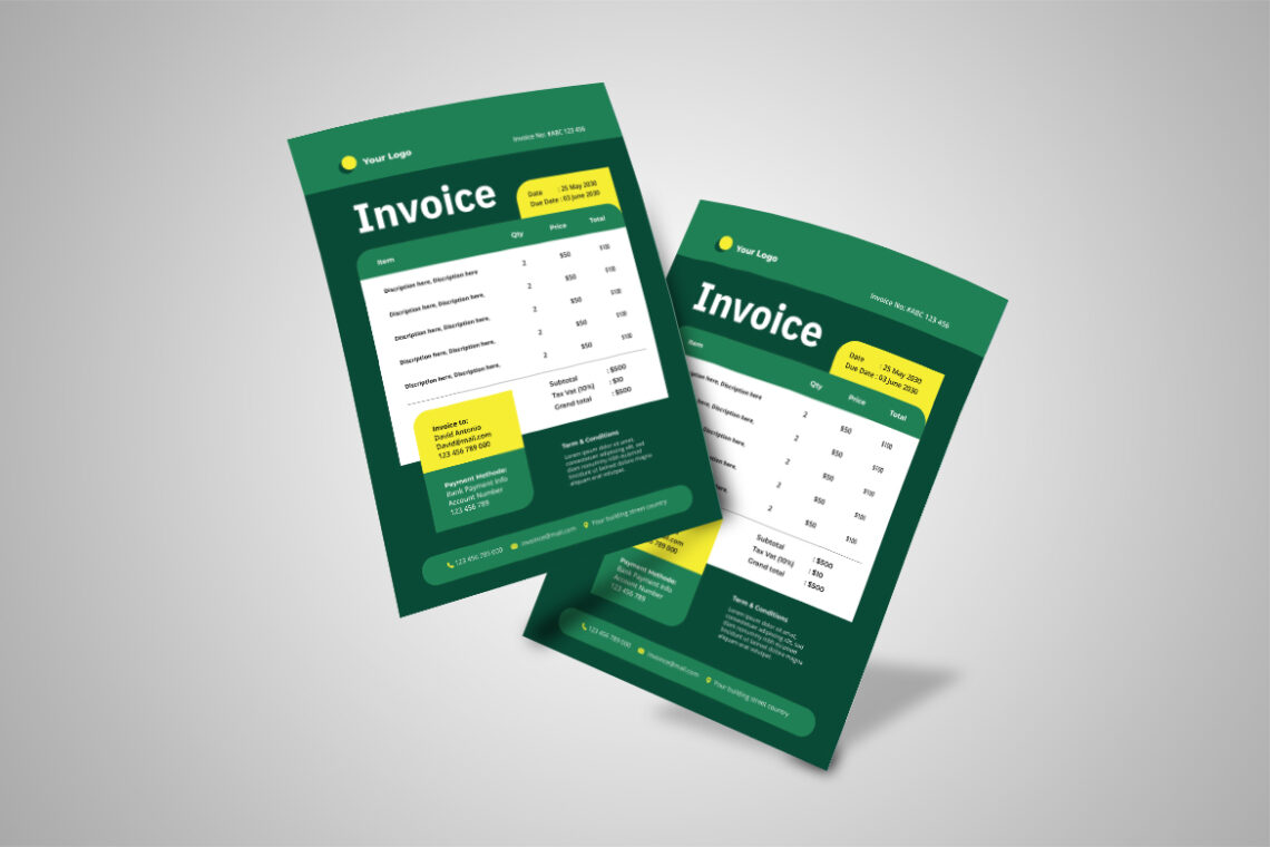 Green Professional Business Invoice-3