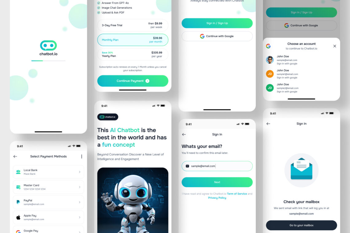 Ai Chat Bot Application Mobile UI KIT-1