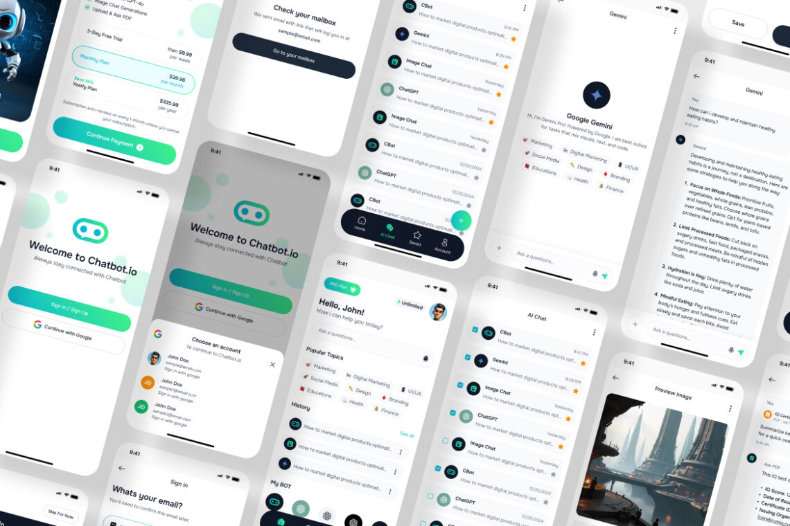 Ai Chat Bot Application Mobile UI KIT-2