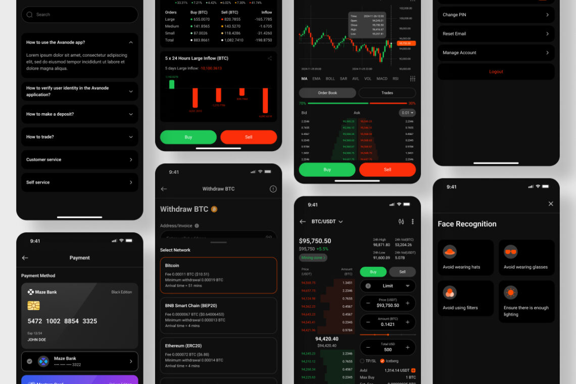 Crypto Exchange Application Mobile UI KIT-3