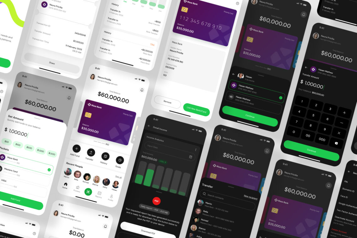 Finance Management Application Mobile UI KIT-2