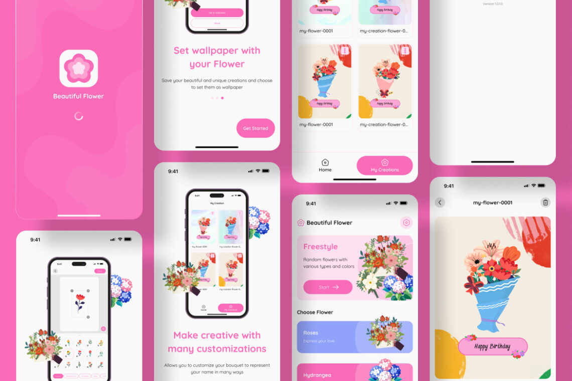 Flower Language Application Mobile UI KIT-1