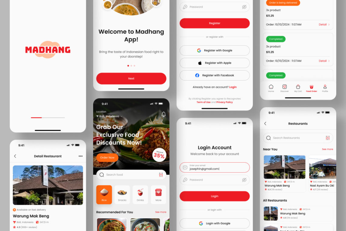 Food Delivery Application Mobile UI KIT-1