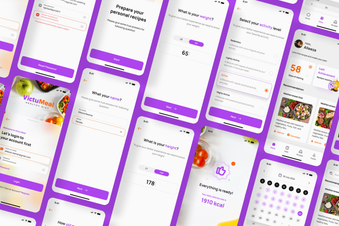 Healthy Diet Application Mobile UI KIT-2