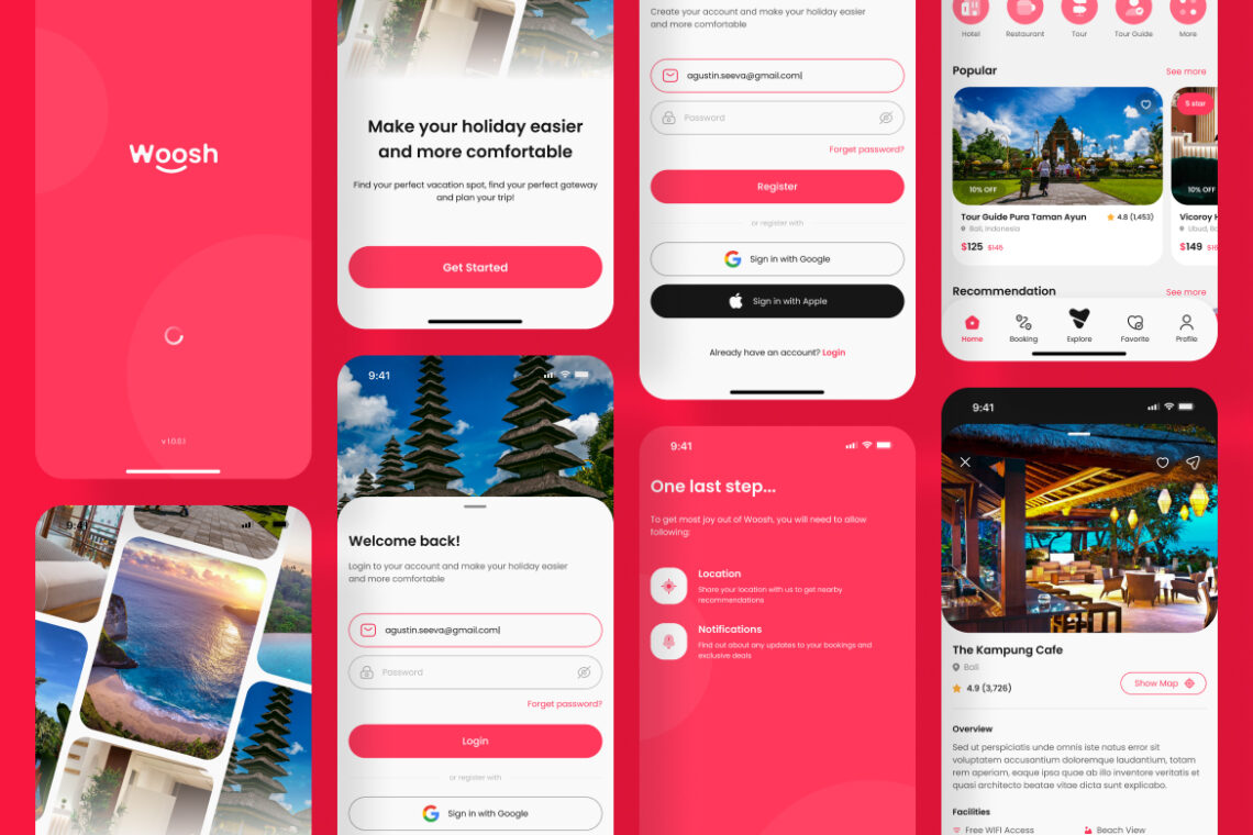 Travel Booking Application Mobile UI KIT-1