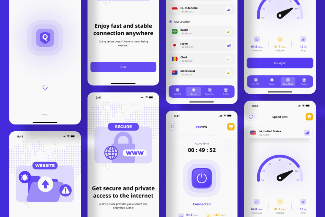 VPN Application Mobile UI KIT-1