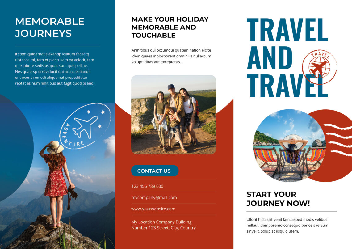 Green Red Travel Agency Trifold Brochure-1