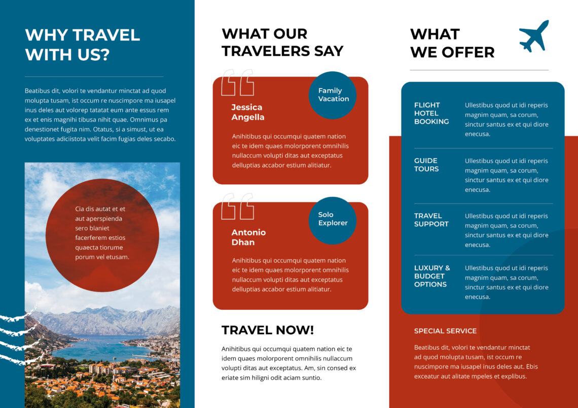 Green Red Travel Agency Trifold Brochure-2