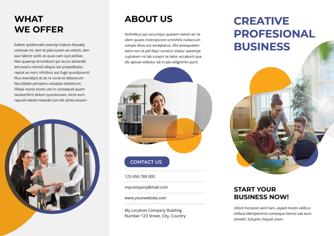 Creative Profesional Business Trifold Brochure-1