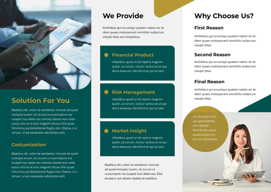 White Green Financial Planning Service Trifold Brochure-2