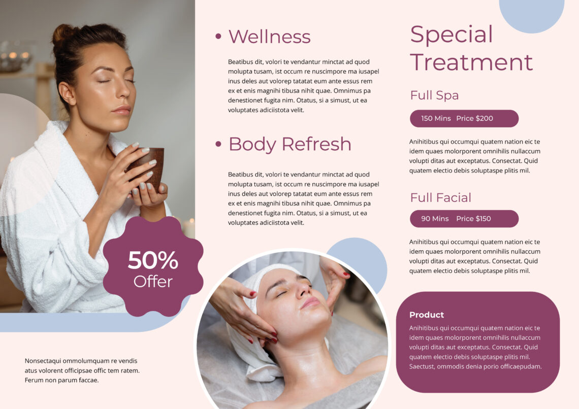 Pink Beauty Spa Trifold Brochure-2
