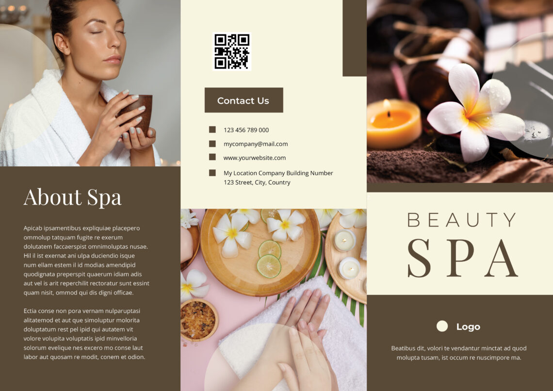 Brown Beauty Spa Trifold Brochure-1